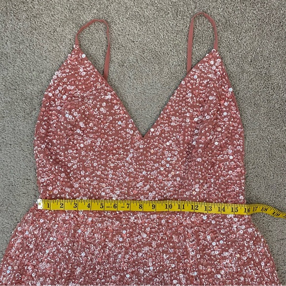 -HOLD FOR @ jkeith607-
ASOS Edition Sequins Embellished Midi Dress Pink US 12 - Picture 8 of 9